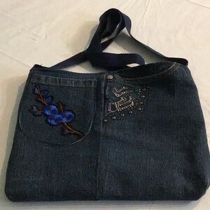 HANDMADE Reversible Handbag/Bookbag/Grocery Bag